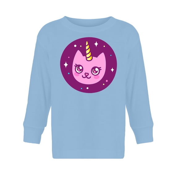 Unicorn Kitten Long Sleeve Toddler -Image by Shutterstock, 4 Toddler