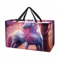 thumbnail image 1 of Unicorn Large Capacity Foldable Oxford Cloth Picnic Basket - Reusable Cube Organizer, Storage Bins, and Laundry Basket Included, 1 of 7