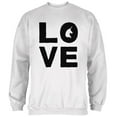 thumbnail image 1 of Unicorn Love Mens Sweatshirt White LG, 1 of 1