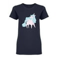 thumbnail image 1 of Unicorn Magic Fantasy Animal Shaped T-Shirt Women -Image by Shutterstock, Female XX-Large, 1 of 2