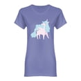thumbnail image 1 of Unicorn Magic Fantasy Animal Shaped T-Shirt Women -Image by Shutterstock, Female x-Large, 1 of 2