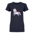 thumbnail image 1 of Unicorn Magic Fantasy Shaped T-Shirt Women -Image by Shutterstock, Female Large, 1 of 2