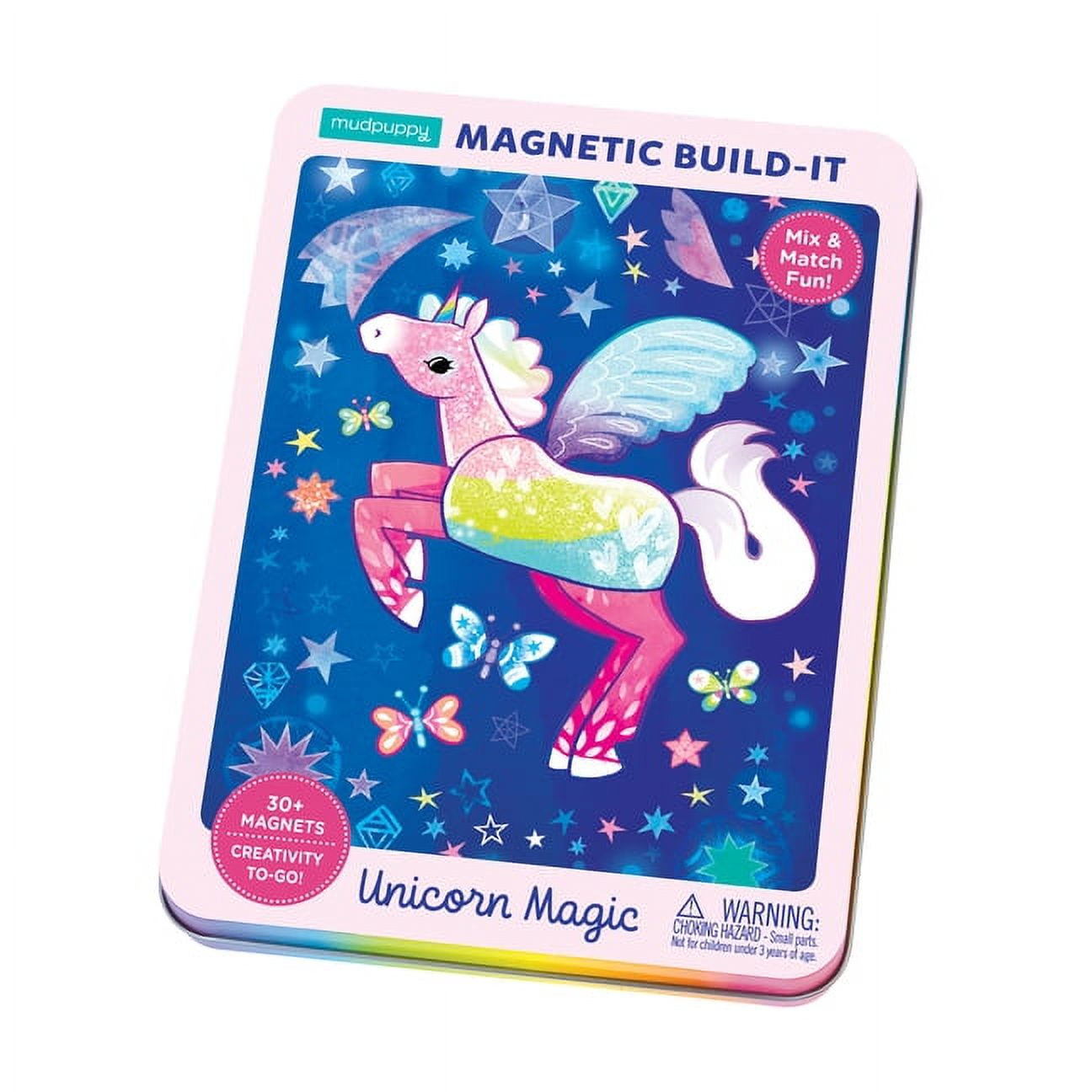 Unicorn Magic Colorful Magnetic Build-It Playset