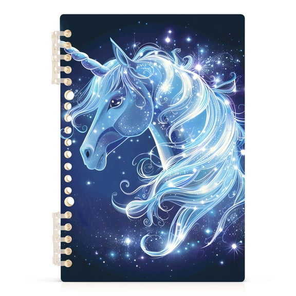 Unicorn Magic Spiral Journal Notebook College Ruled Notebook 8.3" x 5.7" A5 Lined Thick Paper Page