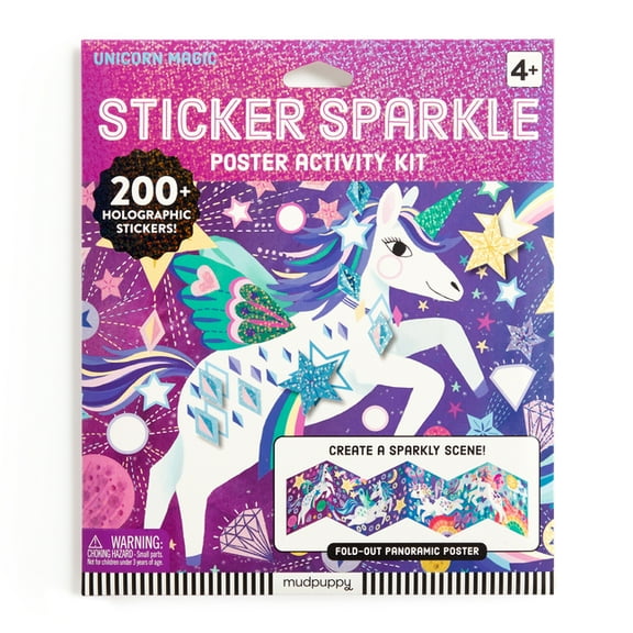 Unicorn Magic Sticker Sparkle Poster Activity Kit, (Paperback)