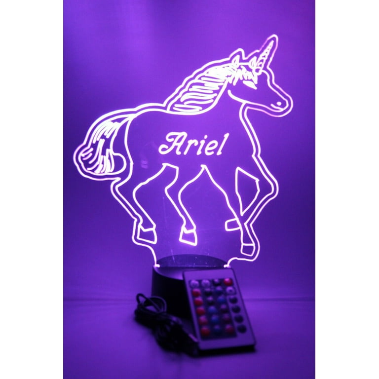 Unicorn lamp with name shop