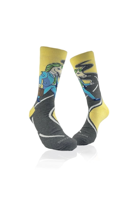 Unicorn Man Socks from the Sock Panda (Adult Large)