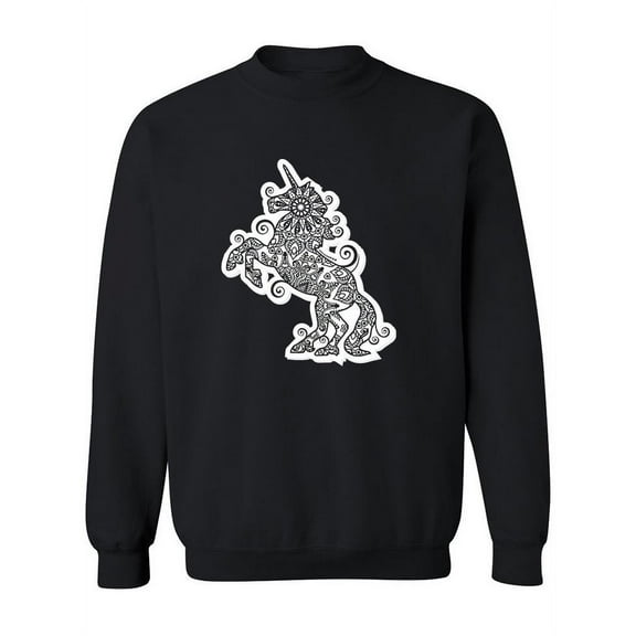 Unicorn Mandala  Sweatshirt Women -Image by Shutterstock, Female Small
