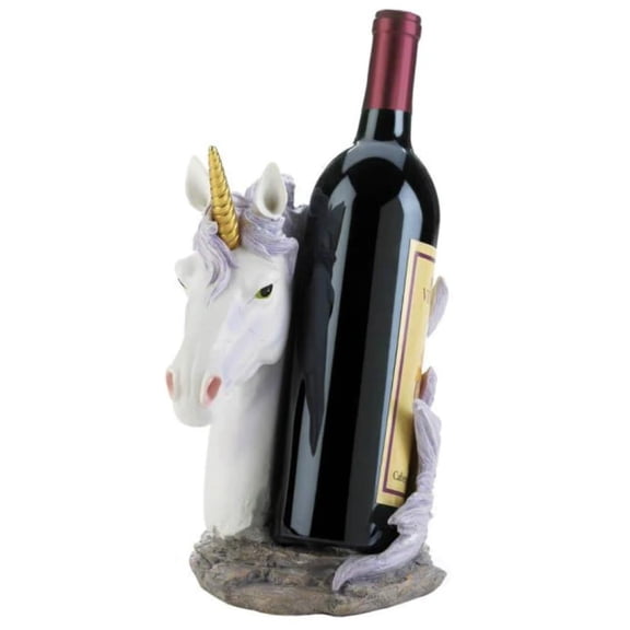 UNICORN MANE WRAPPED WINE BOTTLE HOLDER