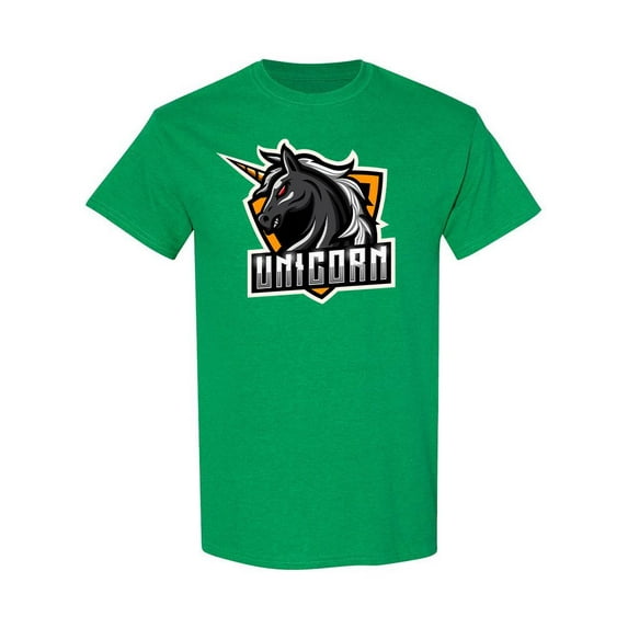 Unicorn Mascot Esport T-Shirt Men -Image by Shutterstock, Male 3X-Large