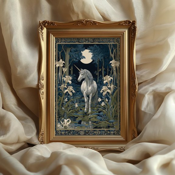 Unicorn Medieval Fantasy Enchanted Forest Decor