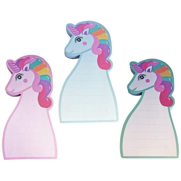 Unicorn Memo Notepads - Set of 3