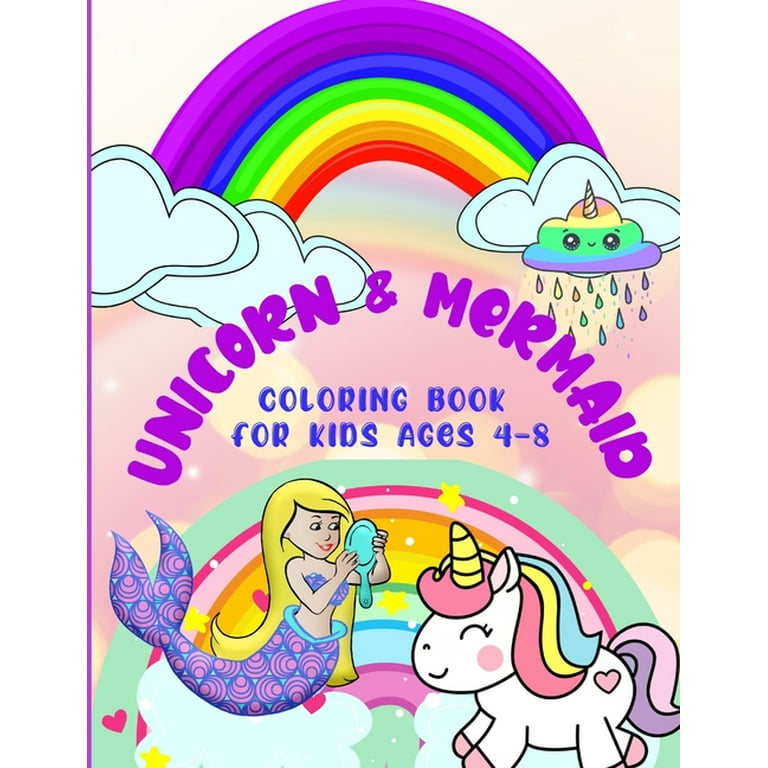 unicorns and mermaids coloring