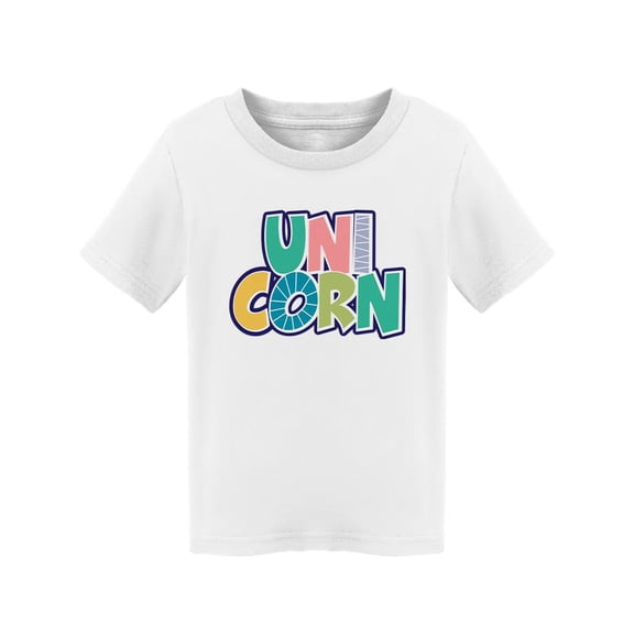 Unicorn Multicolored  T-Shirt Toddler -Image by Shutterstock,  2 Toddler