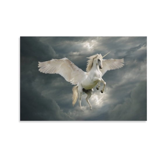 Unicorn Mythical Creatures Canvas Art Poster And Wall Art Picture Print Modern Family Bedroom Decor Posters,Unframe-style,20x30inch(50x75cm)