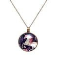 thumbnail image 1 of Unicorn Necklace Personalized Custom Photo Round Pendant Adjustable Stainless Steel Necklaces with Gift Box for Men Women Mothers Valentine's Jewelry Gift, 1 of 1