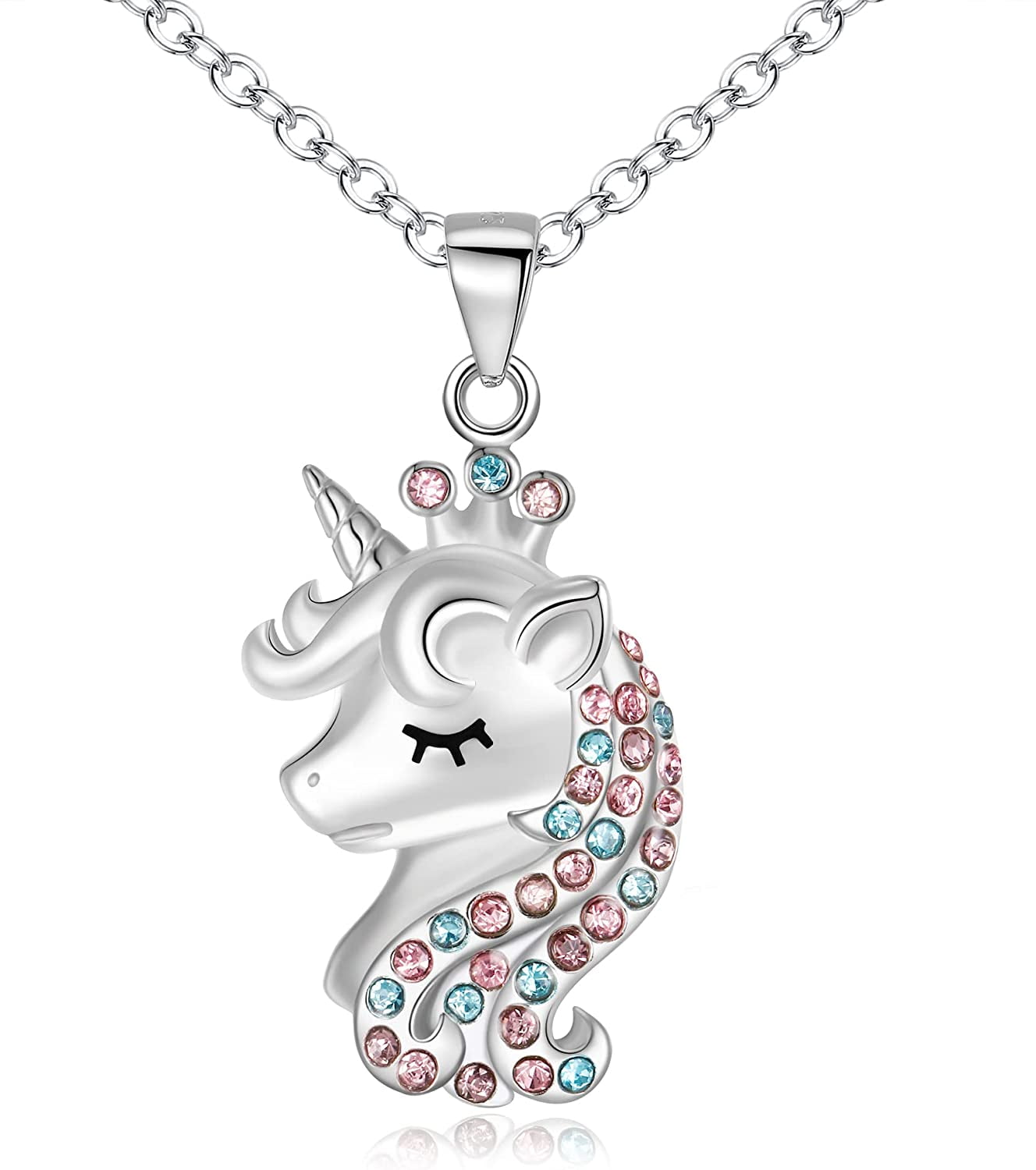LUHE Unicorn Pendant Necklace Jewelry Gifts Sterling India | Ubuy