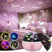 Unicorn Night Light for Kids, Unicorn Star Projector Rotating Galaxy Light for Kids Room, Birthday Gifts for 3-12 Year Old Boys Girls, Unicorn Toys Gifts for Girls 3 4 5 6