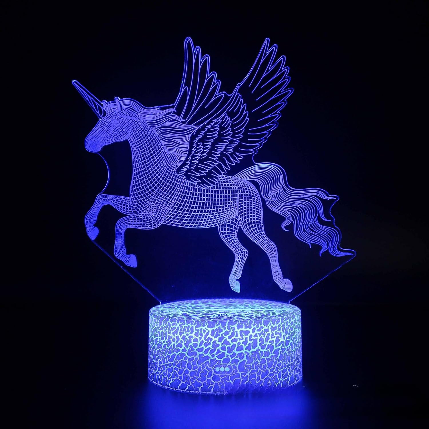 Xelparuc Unicorn Gifts for Grils,3D Illusion Night Light Bedside