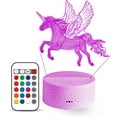 Unicorn Night Light for Girls Creative and Fun 3D Night Light for
