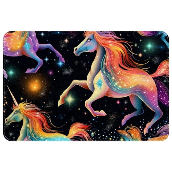 Unicorn Non-Slip Polyester Indoor/Outdoor Carpet Game Mat Bath Rugs Machine Washable