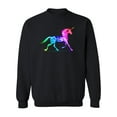 thumbnail image 1 of Unicorn On Multicolor Fire  Sweatshirt Men -Image by Shutterstock, Male Large, 1 of 4