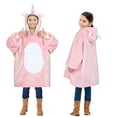 thumbnail image 1 of Unicorn Oversized Sherpa Hoodie Blanket Sweatshirt for Women, 1 of 7