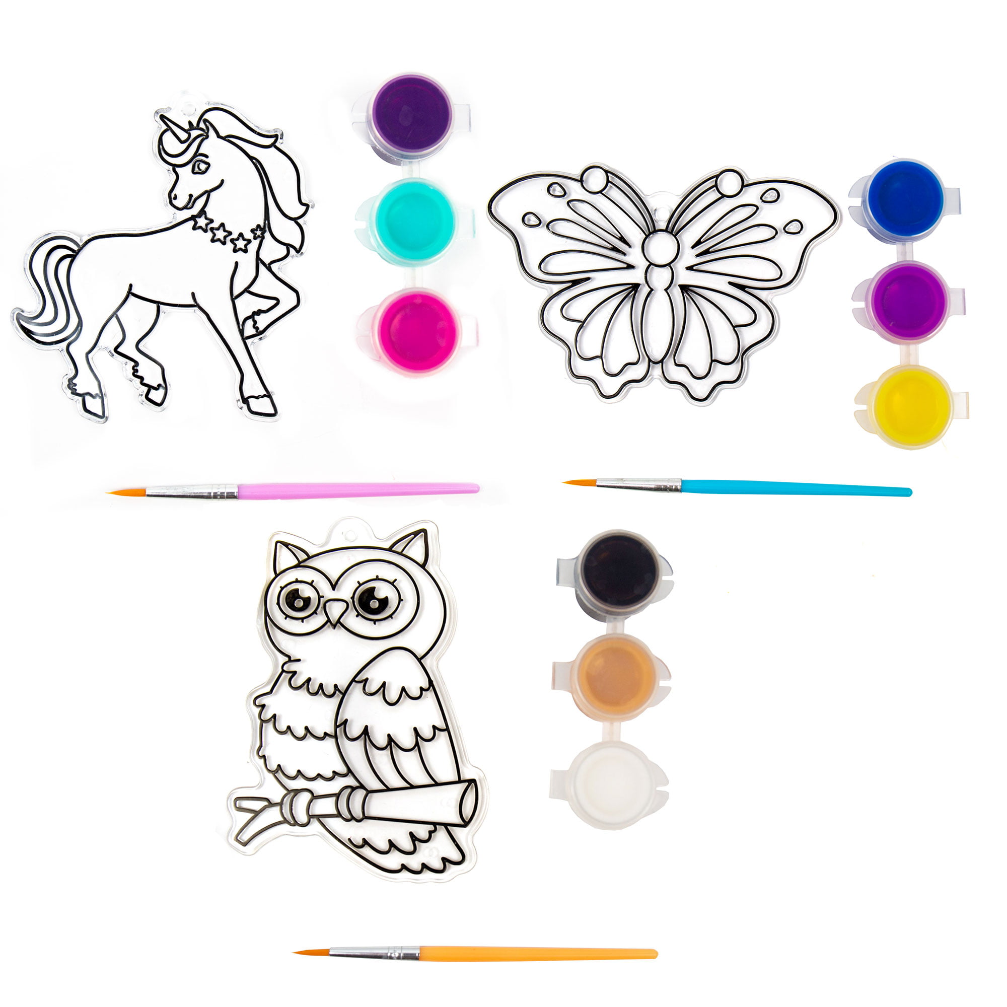 Crayola Paint your own Suncatcher Owl / birdSun Catcher Craft Kit NEW!  FUN!!