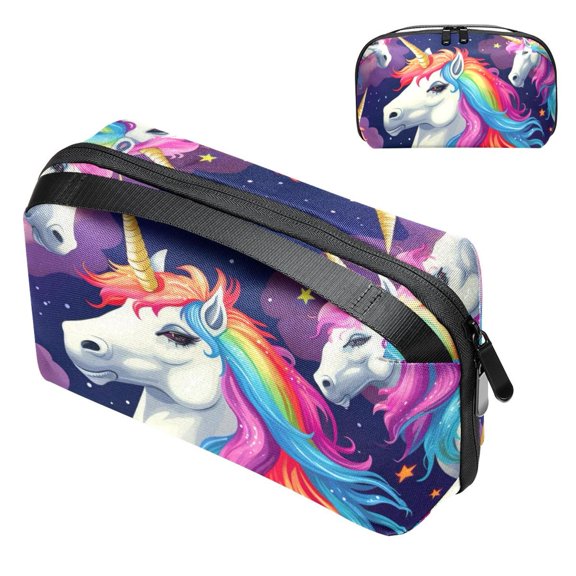 Unicorn Oxford Cloth Waterproof Charger Organizer for Electronic Devices - Cable Organizer, Hard Drive Bag, Cord Organizer Travel Small, Seat Gap Organizer with USB