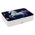 thumbnail image 1 of Unicorn PU Leather Jewelry Organizer Box with Removable Compartment and Portable Design for Necklace, Earring, and Jewelry Storage, 1 of 6