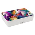 thumbnail image 1 of Unicorn PU Leather Jewelry Stand with Removable Compartment and Portable Display Case - Necklace and Travel Organizer, 1 of 6