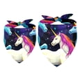 thumbnail image 1 of Unicorn Pack of 2 Translucent Light and Breathable Chiffon Yarn Pet Scarves - 40.6x40.6x58 in and 53.3x53.3x76.2 in, 1 of 5