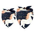 thumbnail image 1 of Unicorn Pack of Two Translucent Light and Breathable Chiffon Yarn Dog Bandanas - 40.6x40.6x58/16x16x22.8in, 53.3x53.3x76.2/20.9x20.9x30 in, 1 of 5