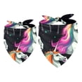 thumbnail image 1 of Unicorn Pack of Two Translucent Light and Breathable Chiffon Yarn Pet Scarves - 40.6x40.6x58/16x16x22.8in, 53.3x53.3x76.2/20.9x20.9x30 in, 1 of 5
