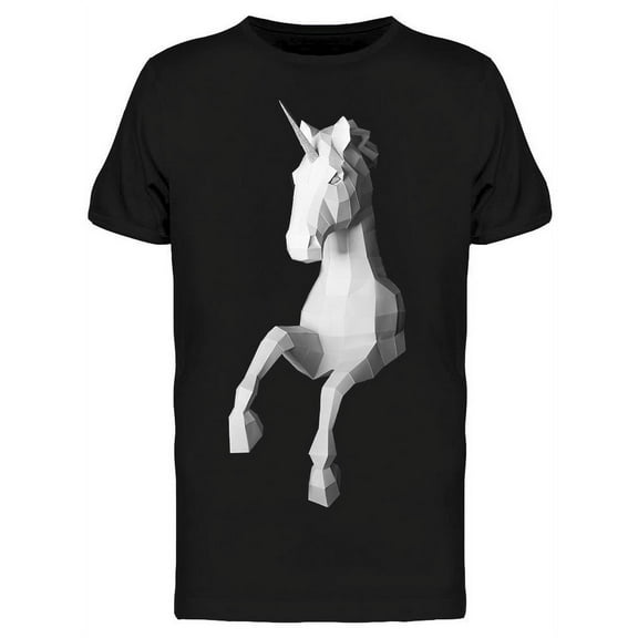Unicorn Papercraft Artwork T-Shirt Men -Image by Shutterstock, Male Medium