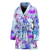 knee length dresses for ladies Enchanted Unicorn Sherpa Robe – Denny's X Lester's