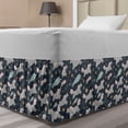 thumbnail image 1 of Unicorn Party Bed Skirt, Childish Pattern Horned Horses, Elastic Bedskirt Dust Ruffle Wrap Around for Bedding Decor, 4 Sizes, Grey Multicolor, by Ambesonne, 1 of 2