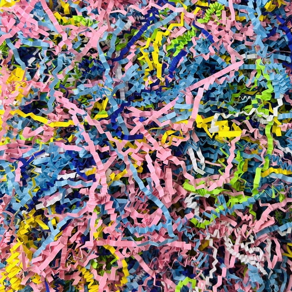 Unicorn Party Crinkle Paper Shred 1 lb Magical Unicorn Birthday Basket Filler Colorful Paper Filler for Gift Baskets, Party Favor Boxes, Candy Tables & Unicorn Party Decorations