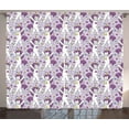 thumbnail image 1 of Ambesonne Unicorn Party Curtains 2 Panel Set, Horse Stars, 108" x 96", Multicolor, 1 of 3