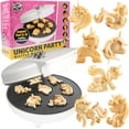 thumbnail image 1 of Unicorn Party Mini Waffle Maker- Create 7 Different Unicorn Animal Shapes in Minutes, Make Breakfast Fun and Cool for Kids & Adults with Novelty Magical Pancakes - Electric Non-Stick Waffler Iron, Gre, 1 of 6