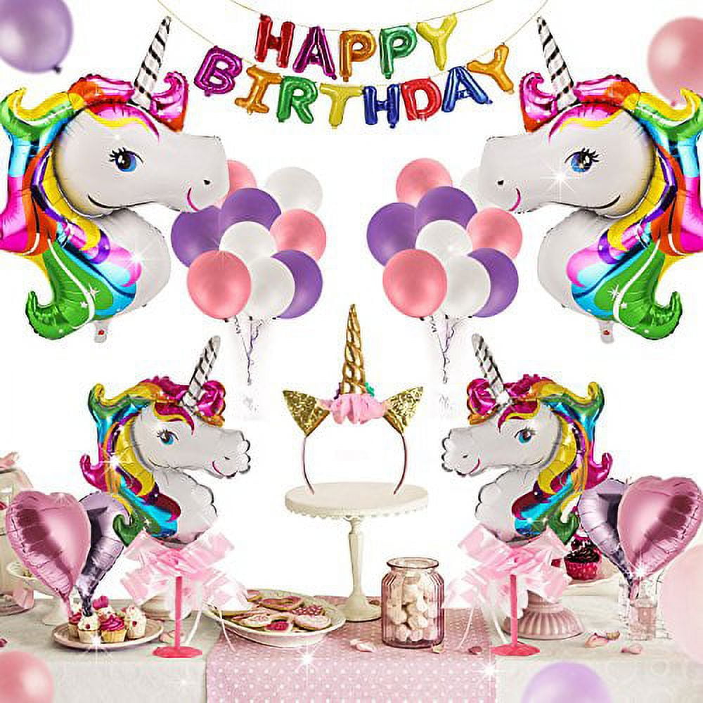 Unicorn and Rainbows Party Kit For 6th Birthday – Buy Me Unicorns