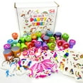 thumbnail image 1 of Unicorn Party Supplies Birthday Pinata Fillers Stamps Slap Bracelets 54 Pcs, 1 of 12