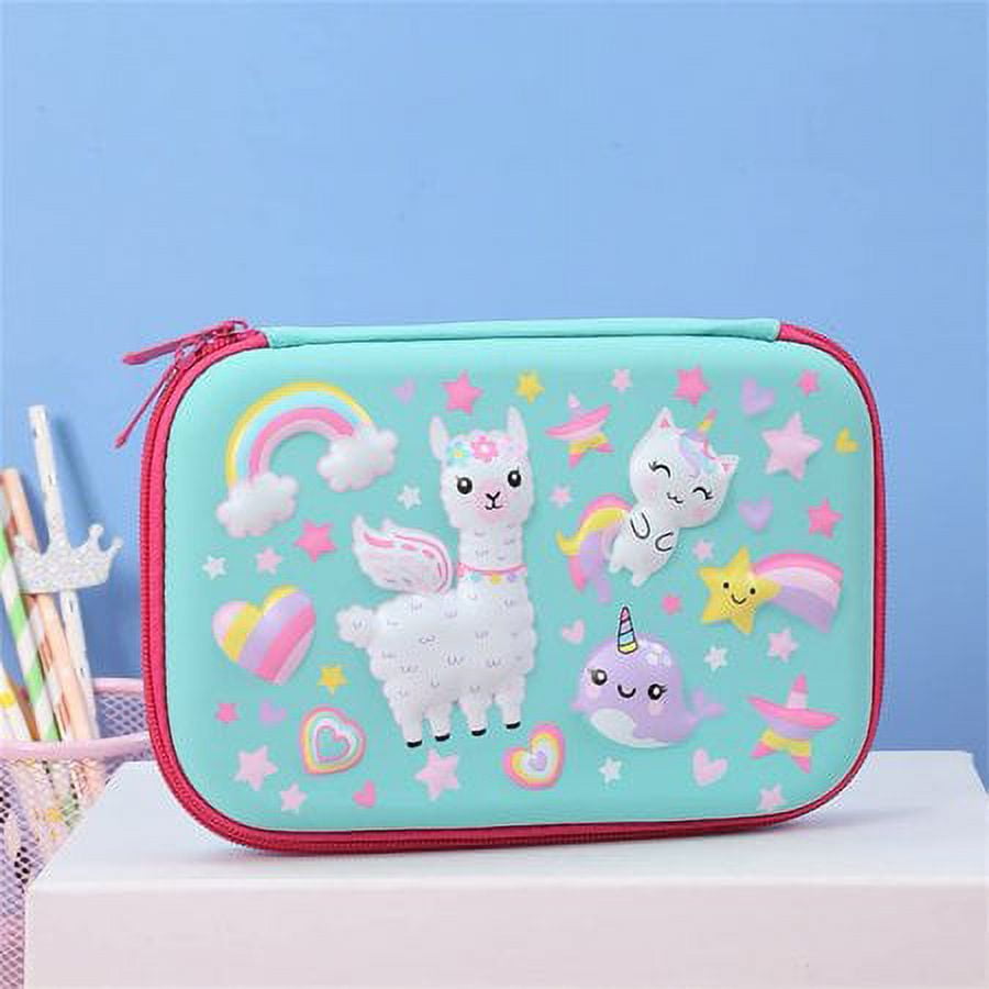 Elementary School Students' Exclusive Transparent Pencil Case, Girls'  Cartoon And Cute Stationery Box, High-Capacity
