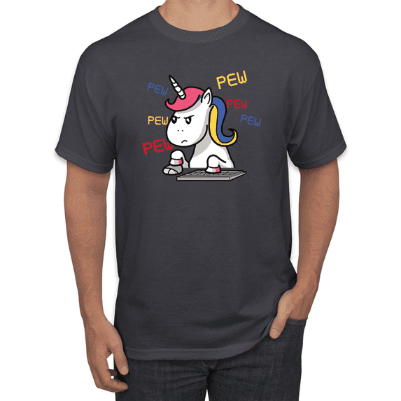 Unicorn Pew Animal Lover Graphic T-Shirt