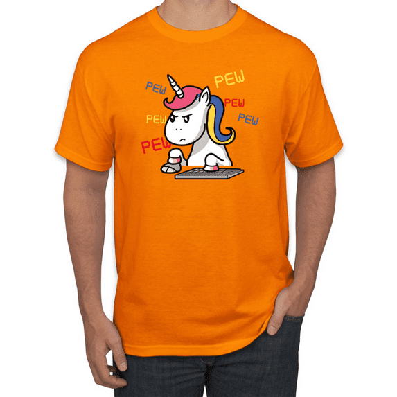 Unicorn Pew Animal Lover Graphic T-Shirt