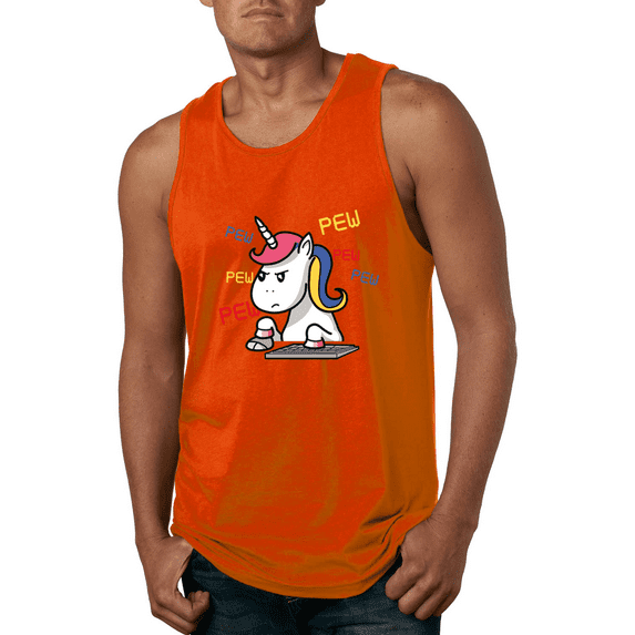 Unicorn Pew Animal Lover Graphic Tank Top