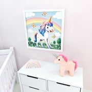 Unicorn Picture, Modern Nursery Wall Art, Unframed Paper Poster 8x10in