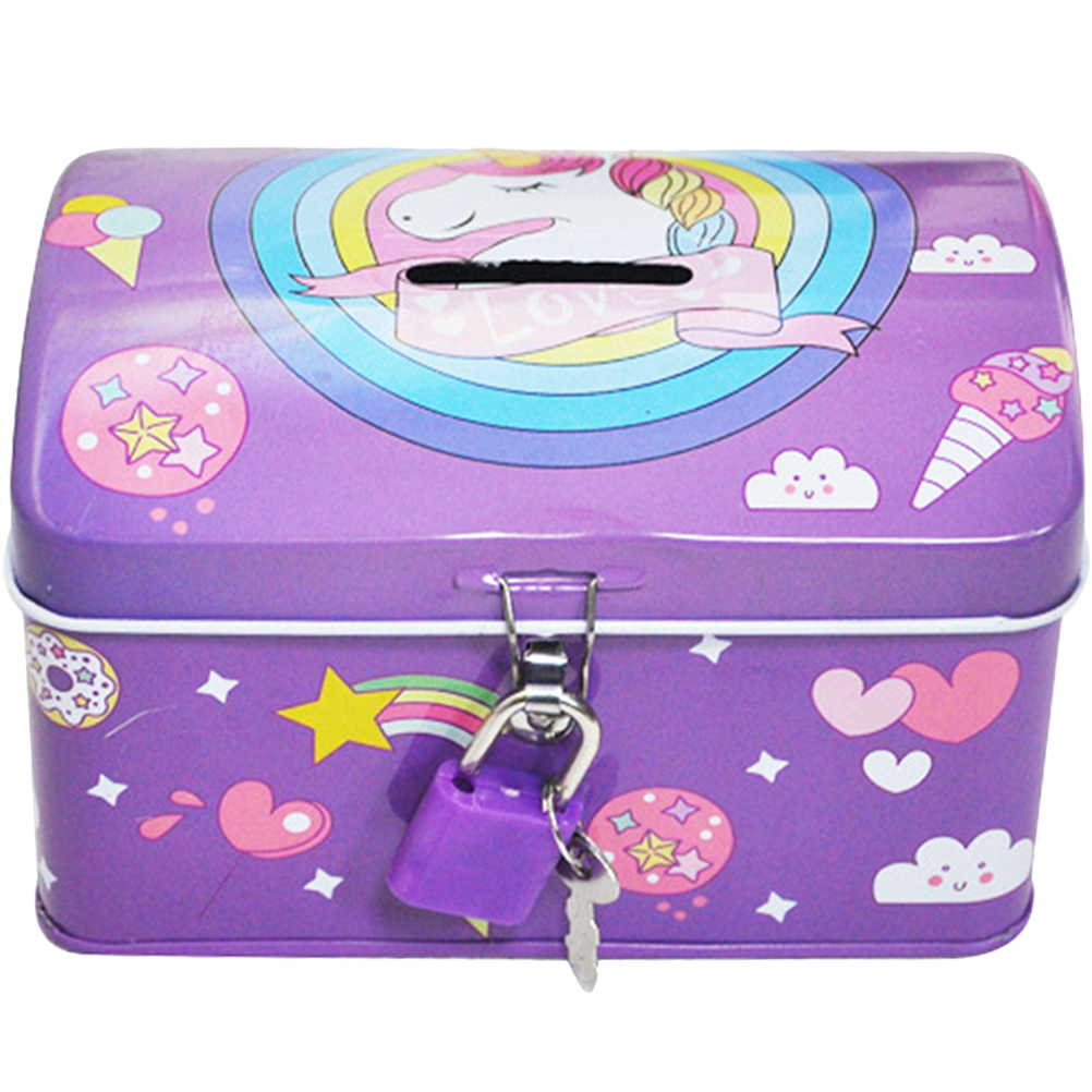 Unicorn Piggy Bank Coin Bank Money Bank with Lock and Key for Kids Boys