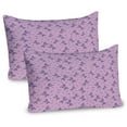 thumbnail image 1 of Unicorn Pillow Sham Set of 2, Polygonal Origami Inspired in a Monochrome Layout, Quality Microfiber Bedding Item for All Seasons, 26" x 20", Lilac Blue Violet, by Ambesonne, 1 of 3