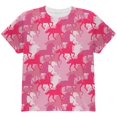 thumbnail image 1 of Unicorn Pink Camo Camouflage All Over Youth T Shirt Multi YLG, 1 of 2